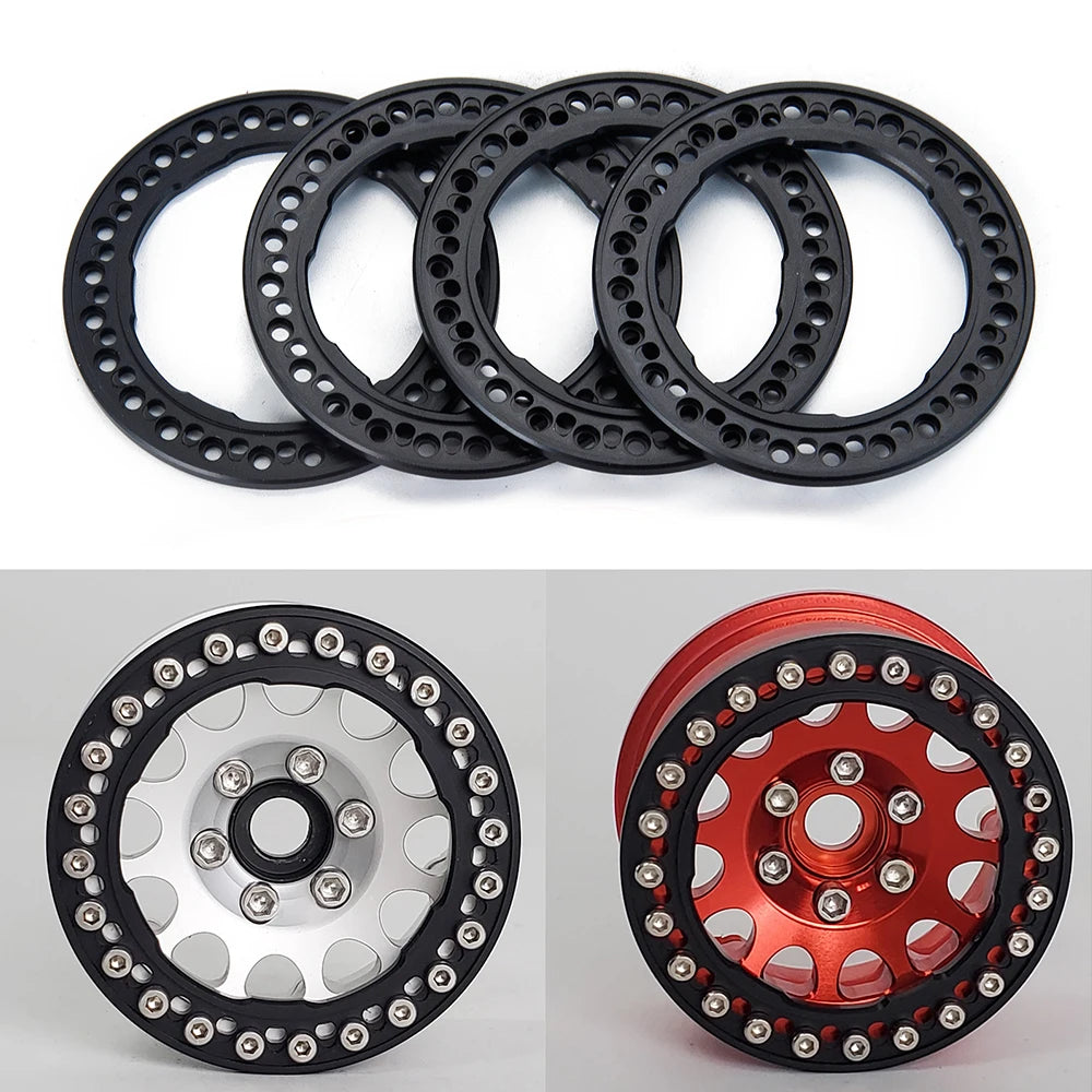 Anneaux beadlock aluminium AXSPEED 1.9 SCX10 TRX4 D90 – vue 6