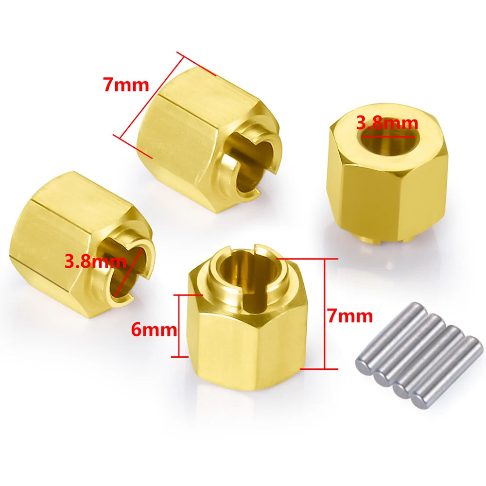 Élargisseurs laiton AXSPEED pour TRX4M – autre vue du kit