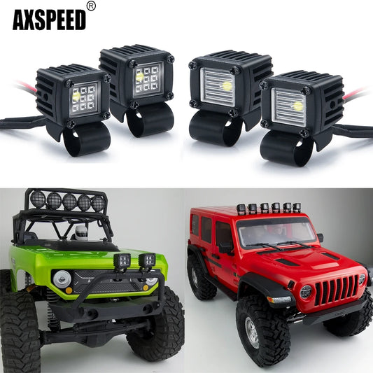 Projecteurs LED carrés AXSPEED pour SCX10 TRX4 et TRX6 1/10