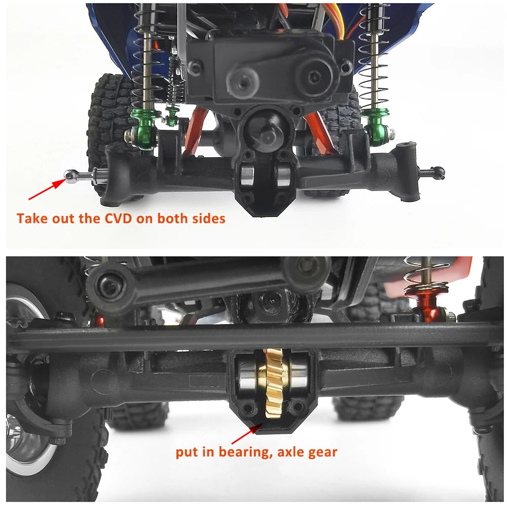 Pignons différentiel acier AXSPEED Overdrive pour Axial SCX24 – vue 6