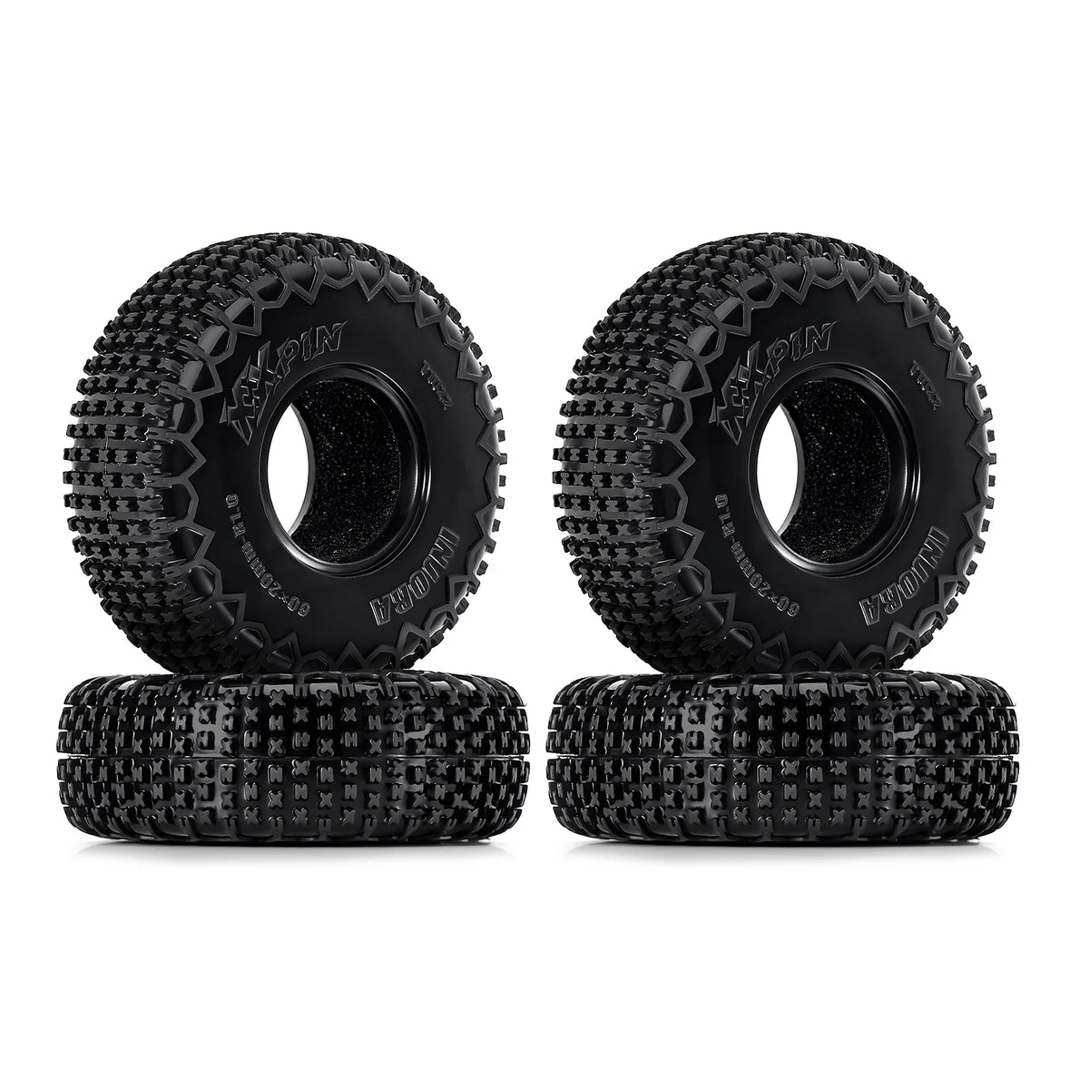Pneus INJORA XHX Pin 60 x 20 mm – vue complémentaire