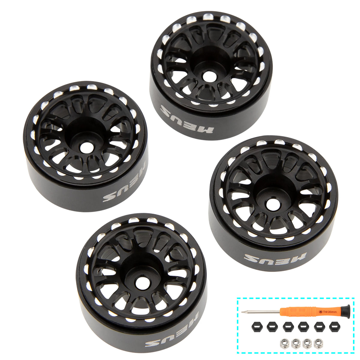 Jantes beadlock MEUS Racing 0.7 aluminium SCX30 Ascent-32 – vue 5