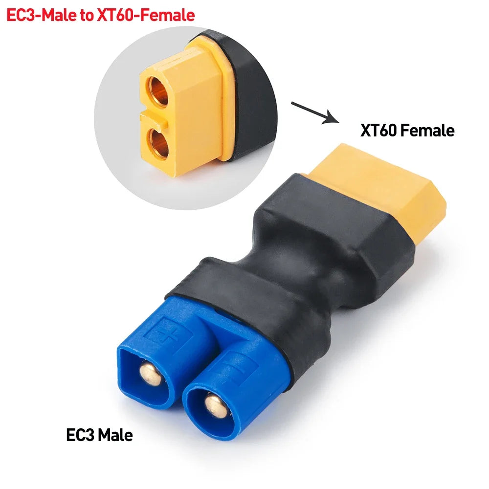 Adaptateurs LiPo AXSPEED EC3 / EC5 / TRX / T-Deans / XT60 – vue complémentaire 13