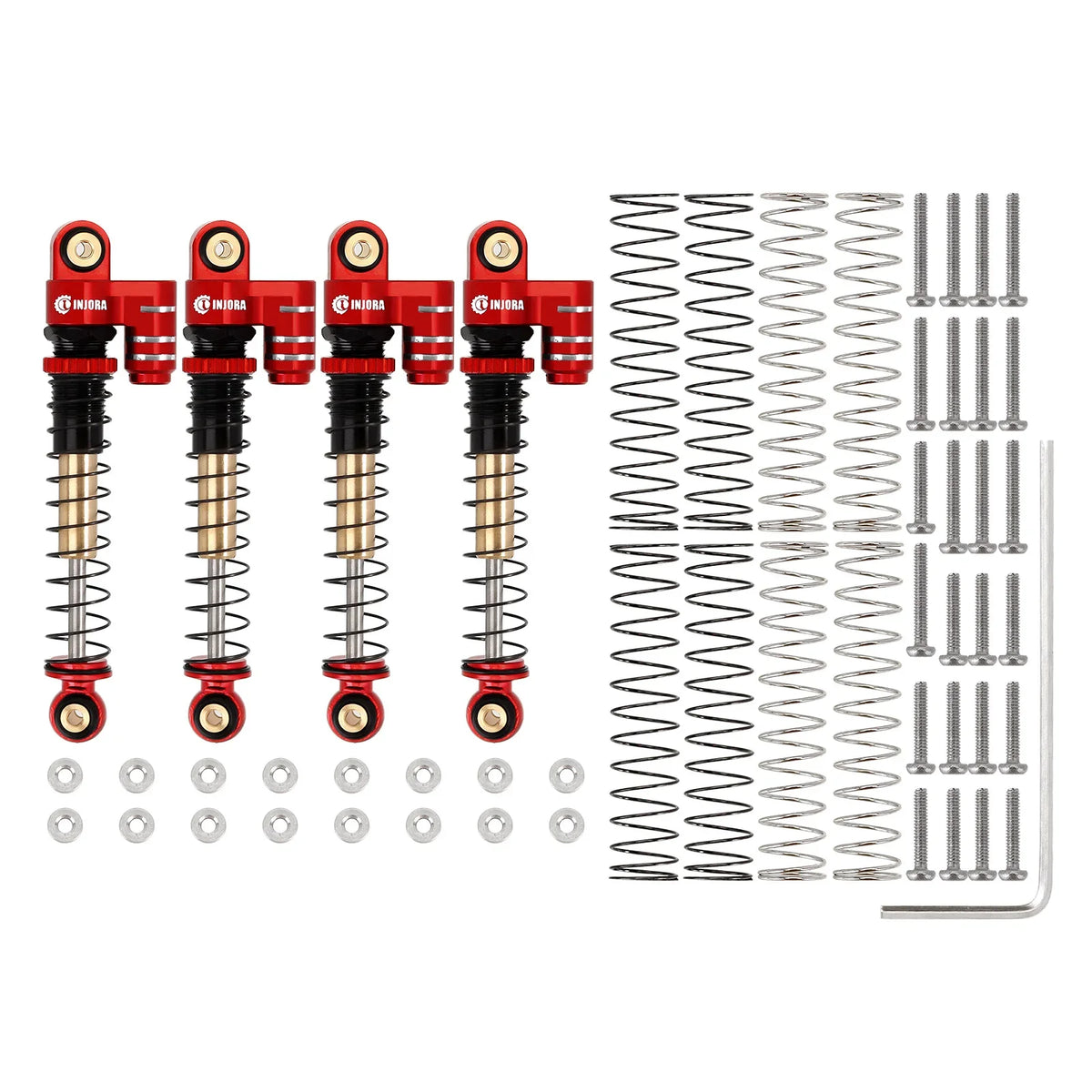INJORA amortisseurs 43 mm pour micro crawler SCX24 – vue complémentaire