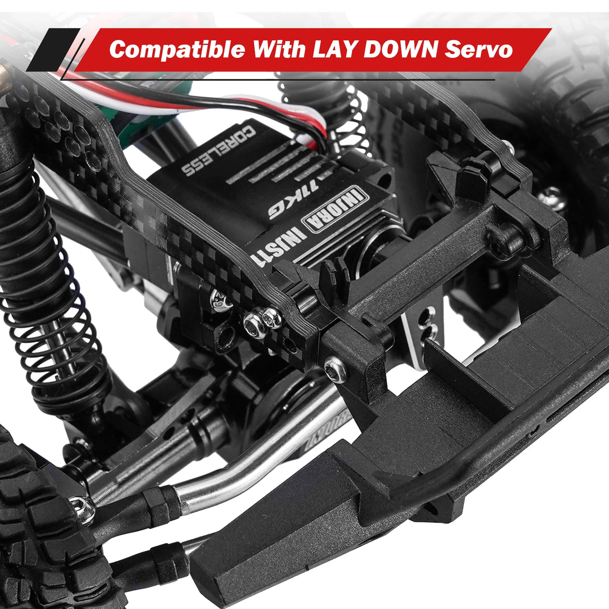 Châssis carbone INJORA TRX4M Defender Bronco K10 F-150 – vue produit