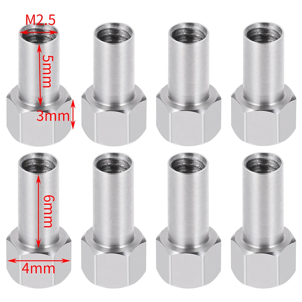 Rallonges d’écrou AXSPEED M2.5 2 à 6 mm pour TRX4M – vue complémentaire 2