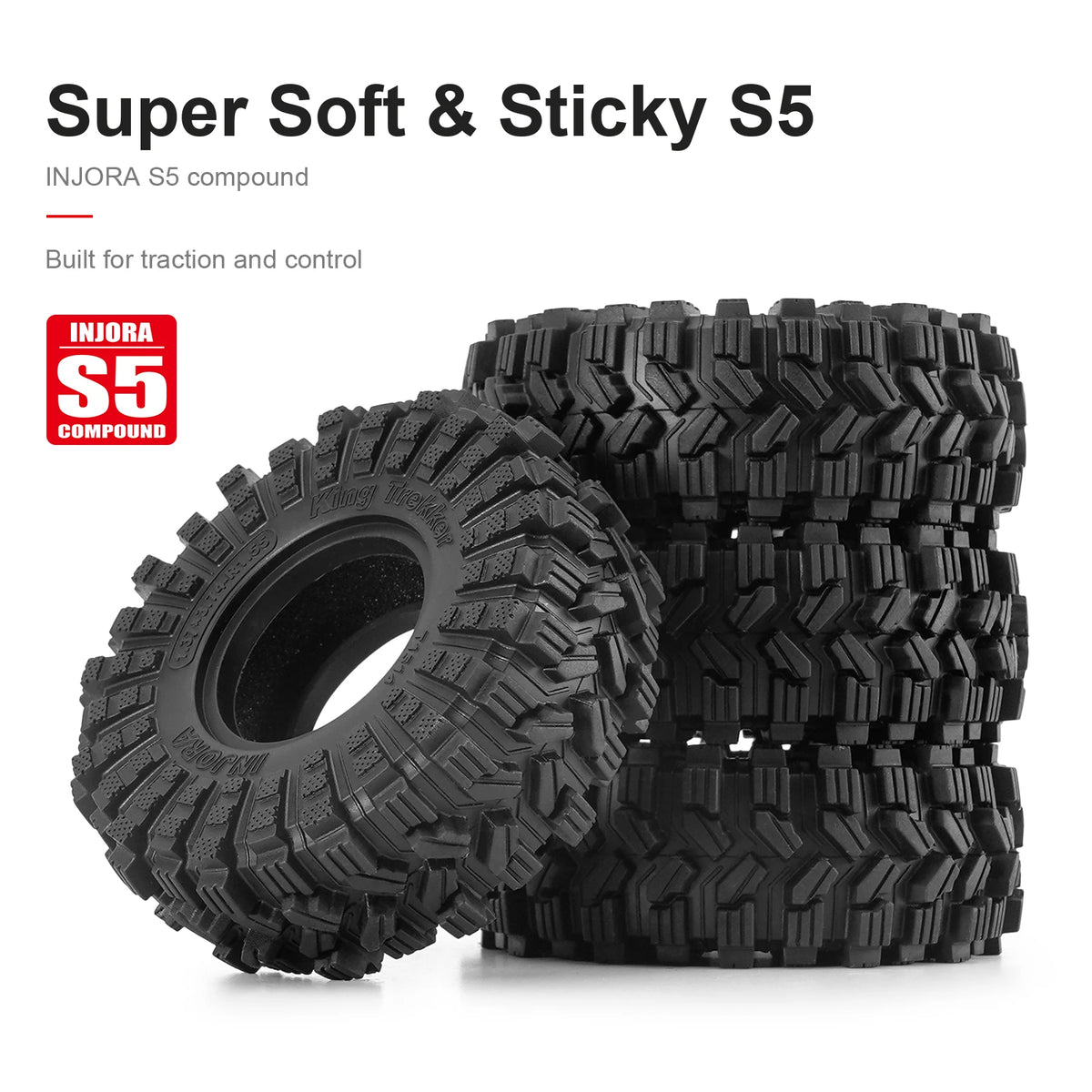 Pneus INJORA T1514 King Trekker S5 – vue produit