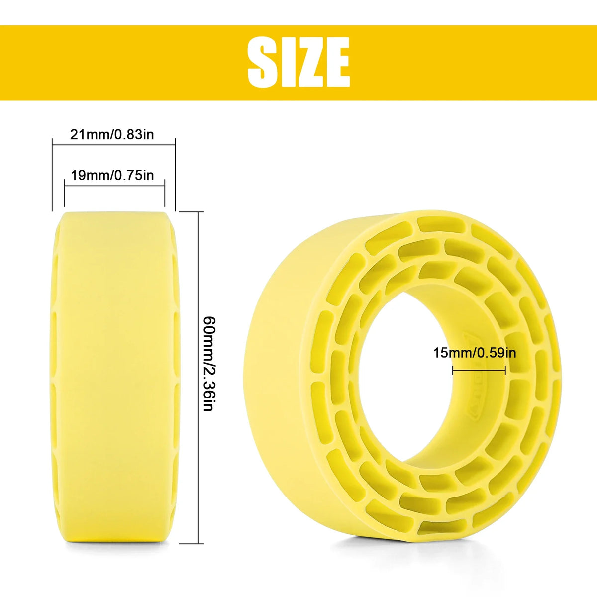 Inserts silicone INJORA 1370 crawler – vue 4