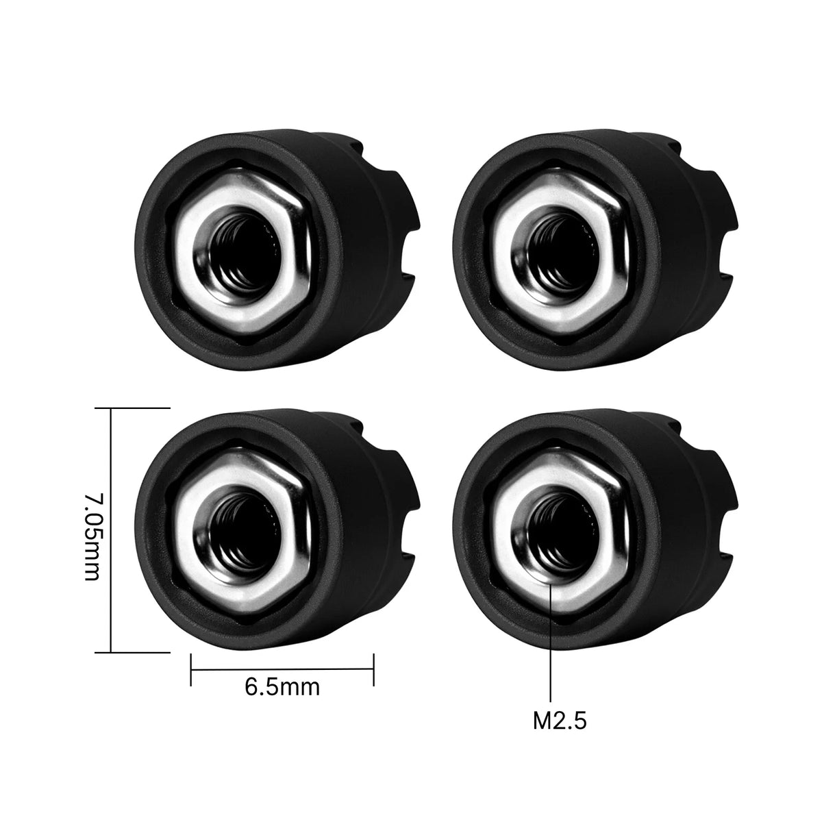 Kit écrous INJORA M2 / M2.5 avec outil de montage