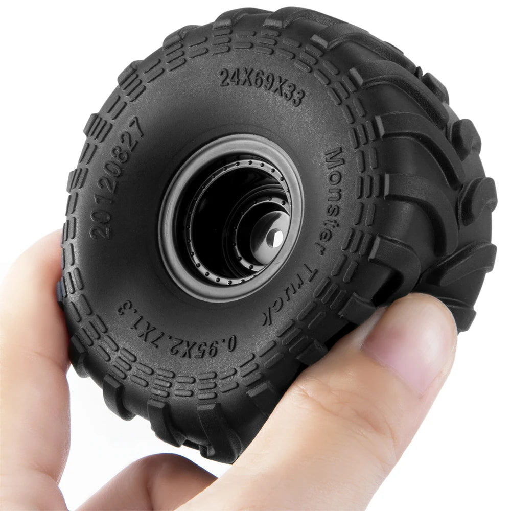Roues et pneus AXSPEED 69 / 80 mm pour crawler 1/18–1/24