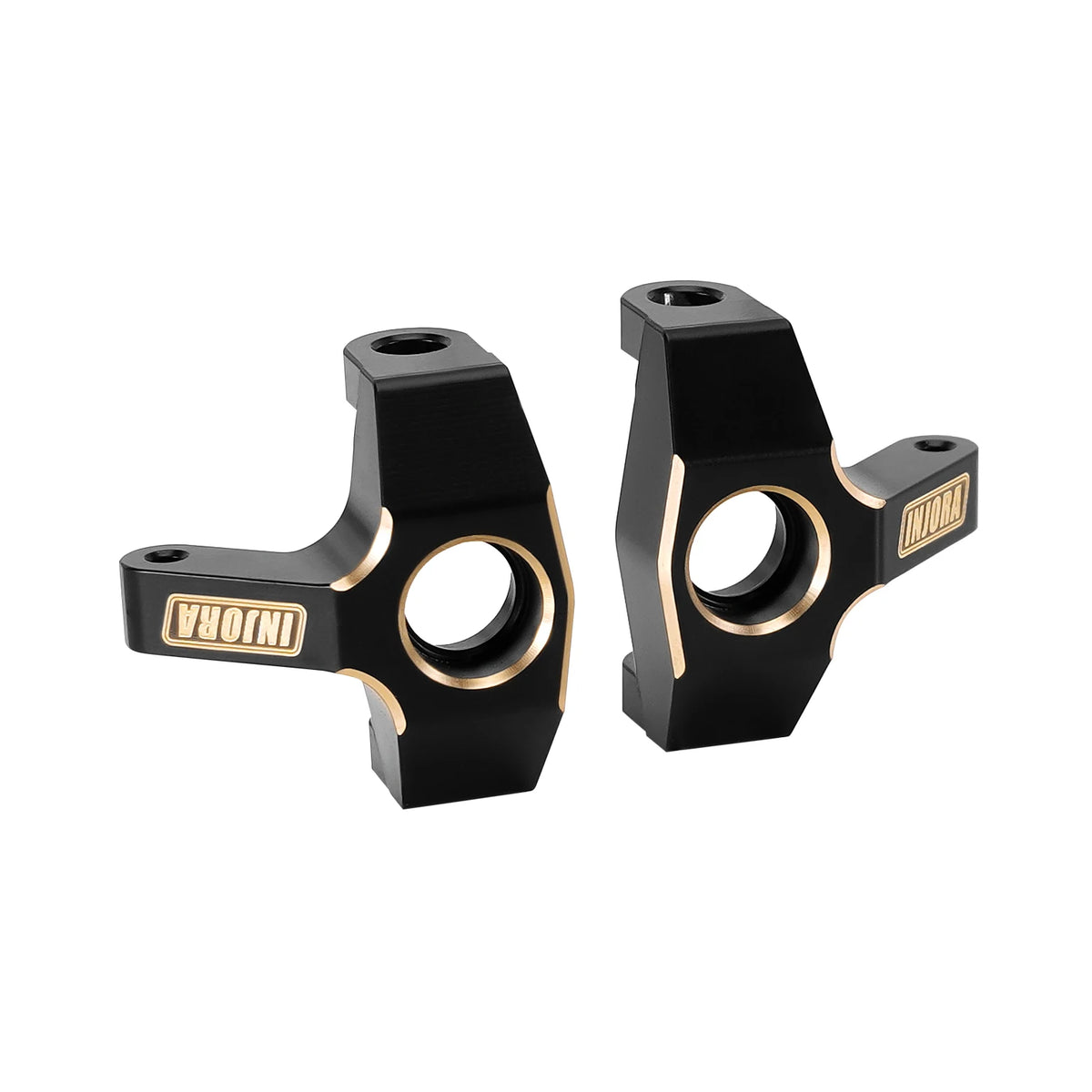 INJORA Fusées, C-hubs et tubes d’essieu laiton noir pour FMS FCX24M 1/24