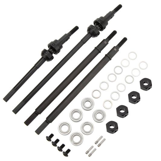Cardans CVD MEUS Racing 3 sections pour Vanquish H10 Optic 1/10