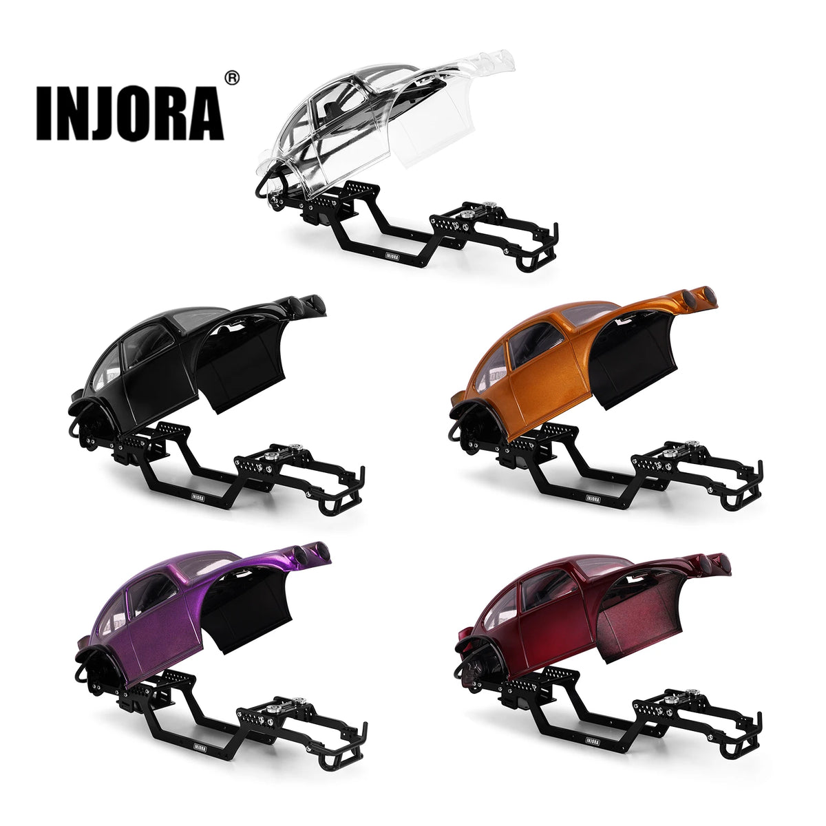 Carrosserie INJORA BUG18 avec intérieur pour châssis LCG TRX4M 1/18