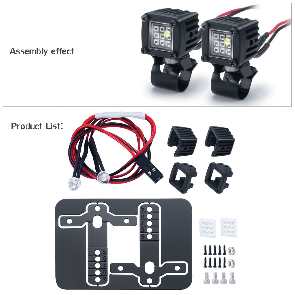 Spots LED latéraux AXSPEED de galerie TRX4 SCX10 Wraith – vue 19