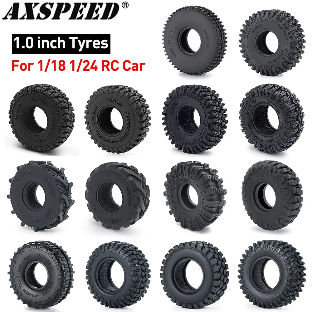Pneus Mud Terrain AXSPEED 1.0 pouce 50 à 65 mm – lot de 4