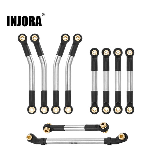 Kit biellettes inox high-clearance INJORA pour FMS FCX24 1/24