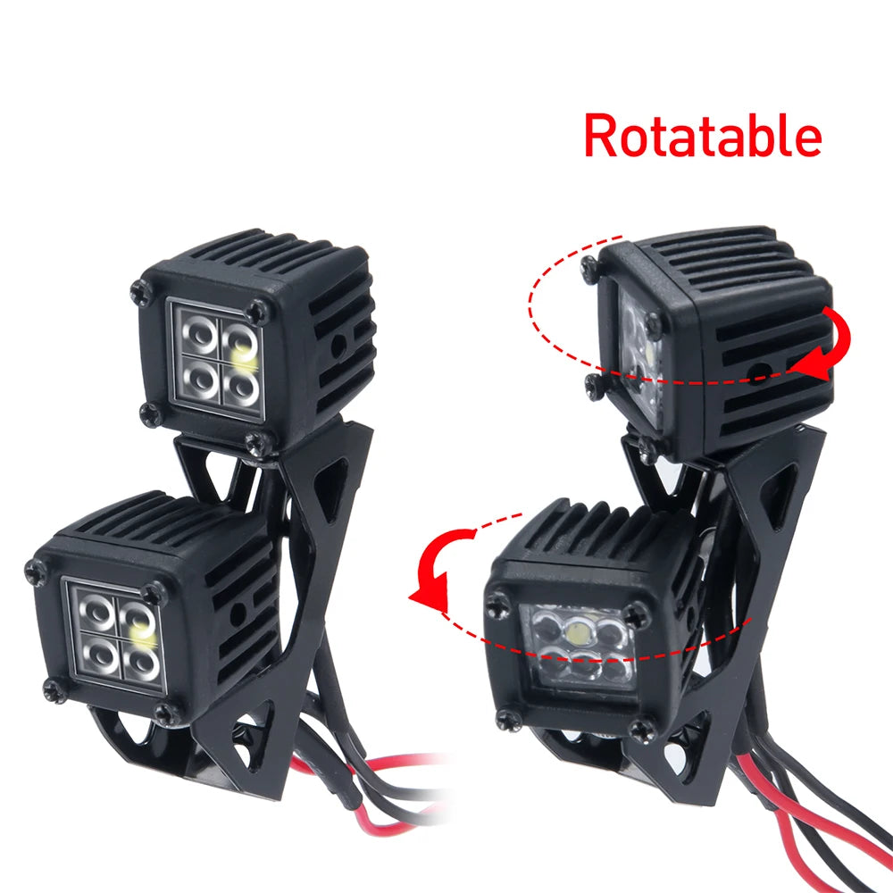 Projecteurs LED carrés AXSPEED pour SCX10 / TRX4 / TRX6 1/10 – vue 3