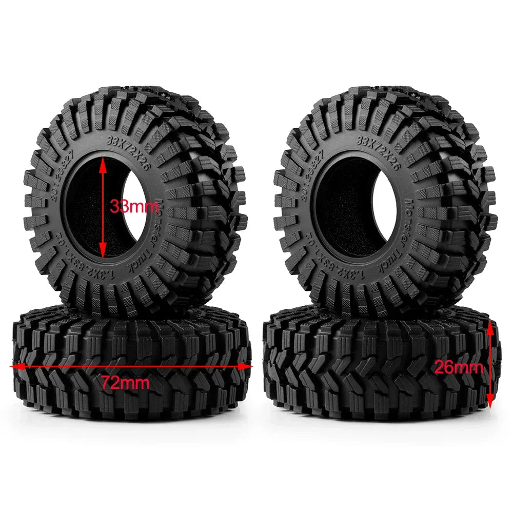 Pneus crawler AXSPEED Mud Terrain 1.1 / 1.3 pour TRX4M / SCX24 / FCX24 – vue 9