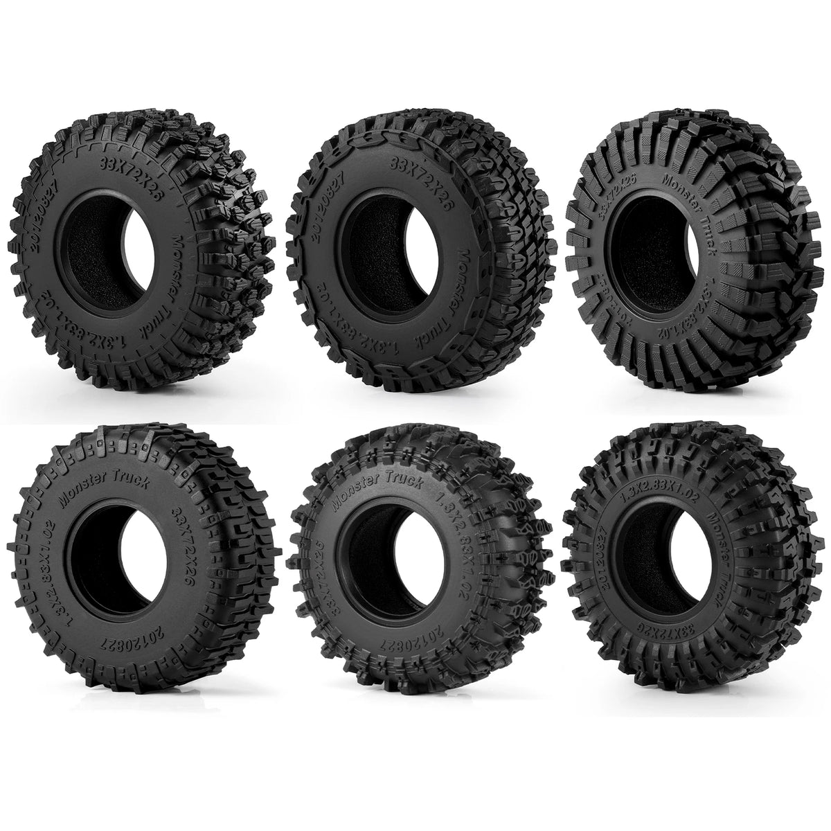 Pneus Mud Terrain AXSPEED 1.1 / 1.3 pour TRX4M / SCX24 / FCX24 – vue complémentaire 3