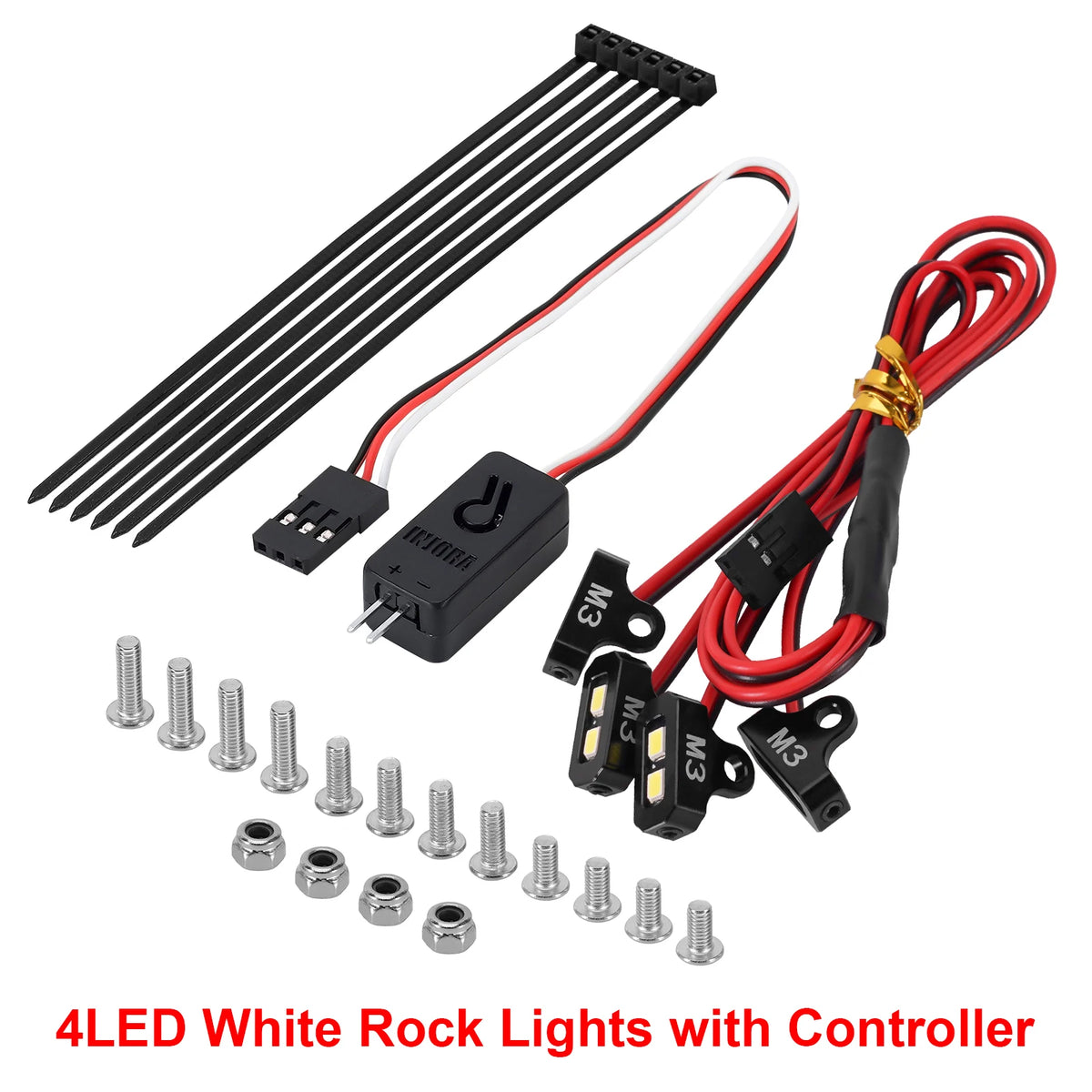 Éclairage Rock Lights INJORA blanc jaune – vue 7