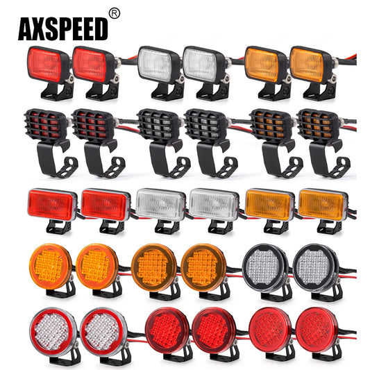 Kit phares LED AXSPEED pour TRX4 TRX6 SCX10 Wraith 1/10