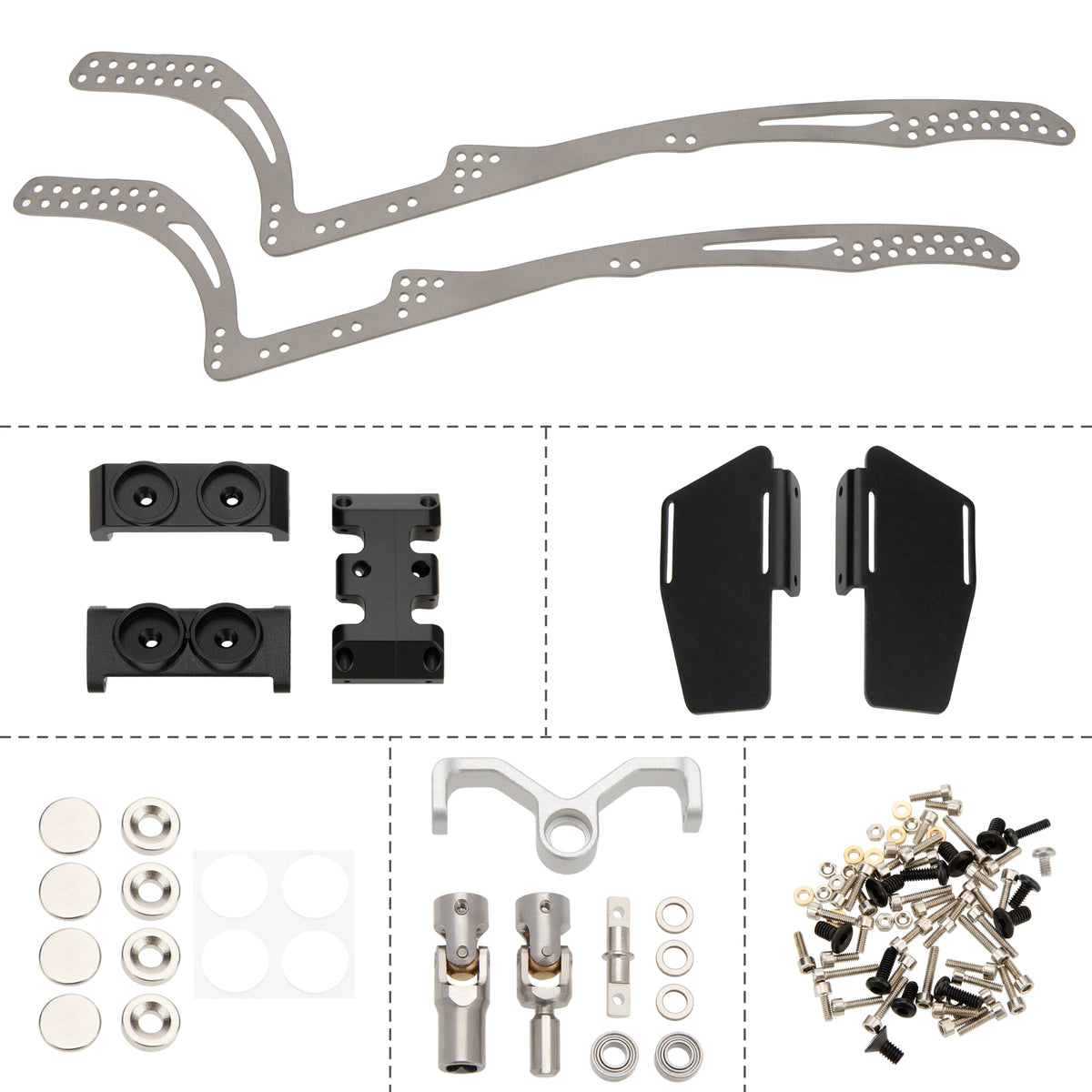 MEUS MD24 LCG chassis pour Axial SCX24 – vue complémentaire