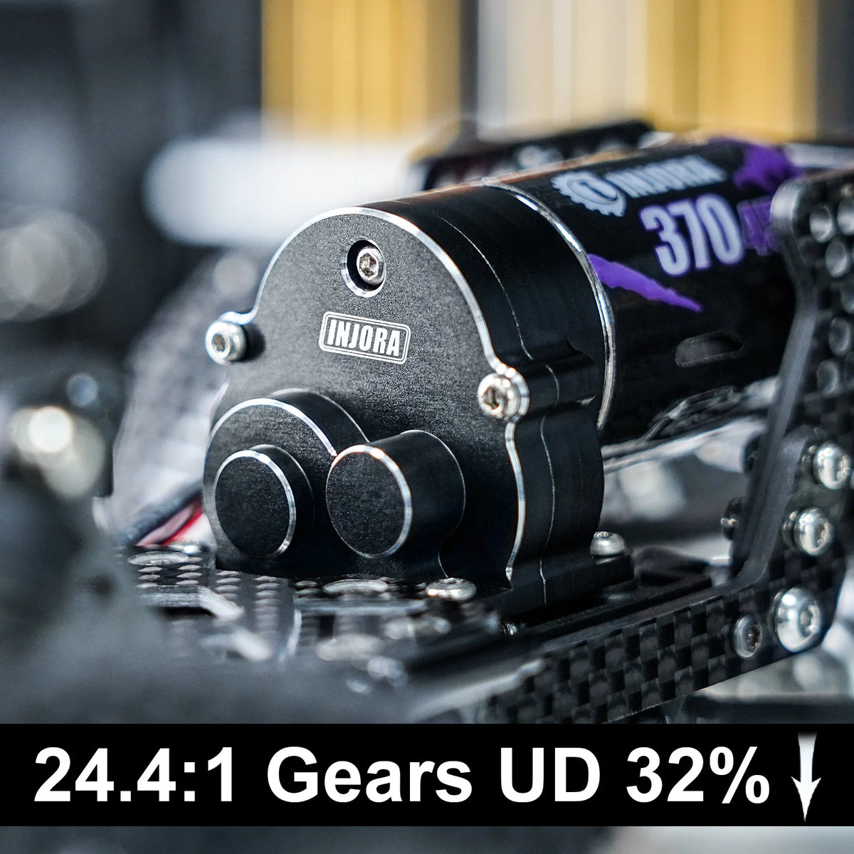 Transmission INJORA 370 45T pour crawler TRX4M 1/18 – présentation