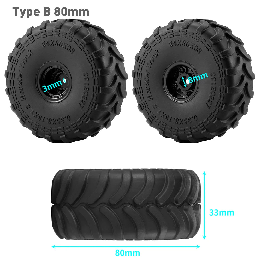 Roues complètes AXSPEED pour micro crawler – vue produit