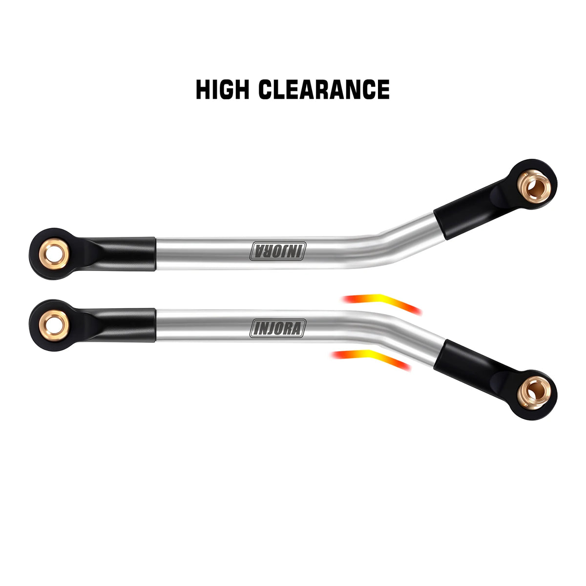Liens high-clearance INJORA inox FCX18 LC80 – vue 2