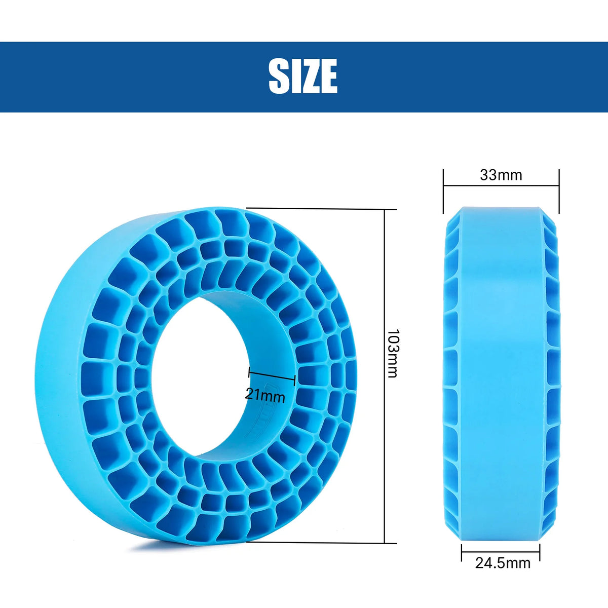 Inserts silicone INJORA pour crawler RC – vue 5