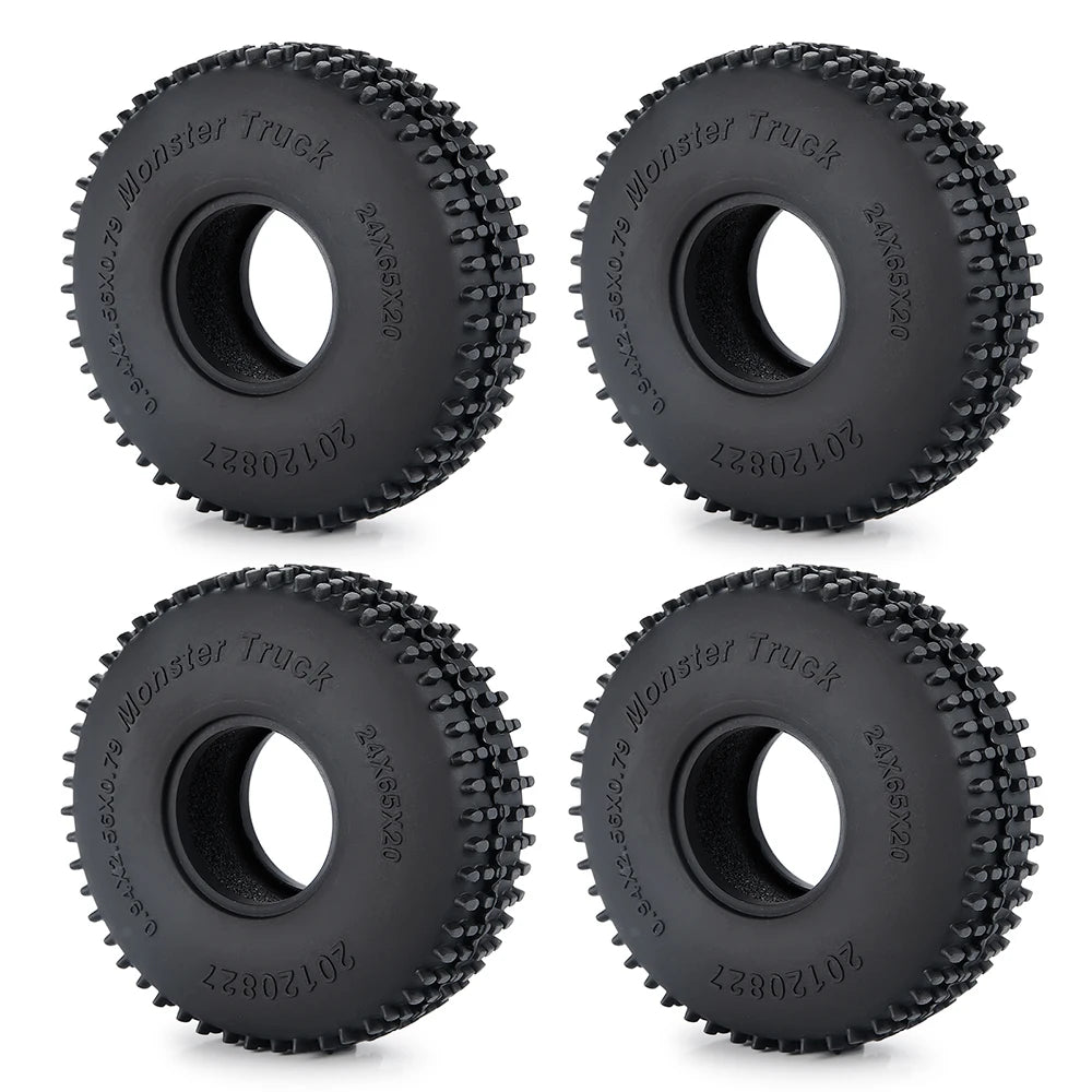 Pneus YEAHRUN 1.0 en caoutchouc souple pour micro crawler
