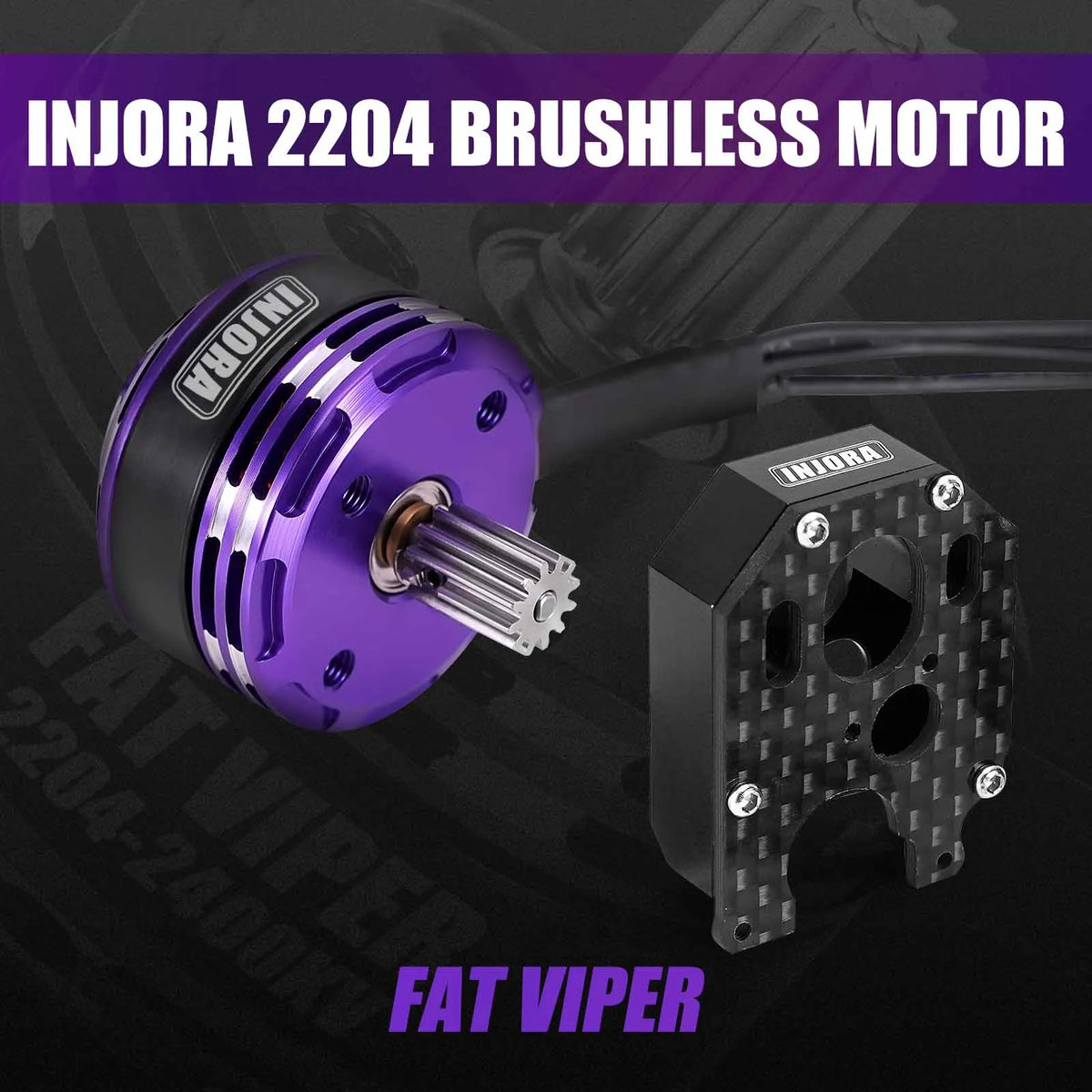 INJORA ESC brushless étanche MBL32 G2 + moteur 2204 Fat Viper pour Axial SCX24 1/24