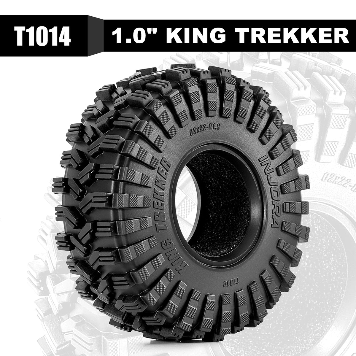 Pneus INJORA King Trekker G2 1.0 62 x 22 mm – vue complémentaire