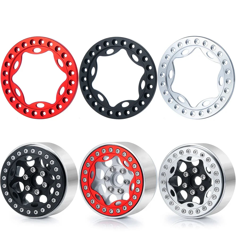 Anneaux beadlock aluminium AXSPEED 1.9 SCX10 TRX4 D90 – vue 5