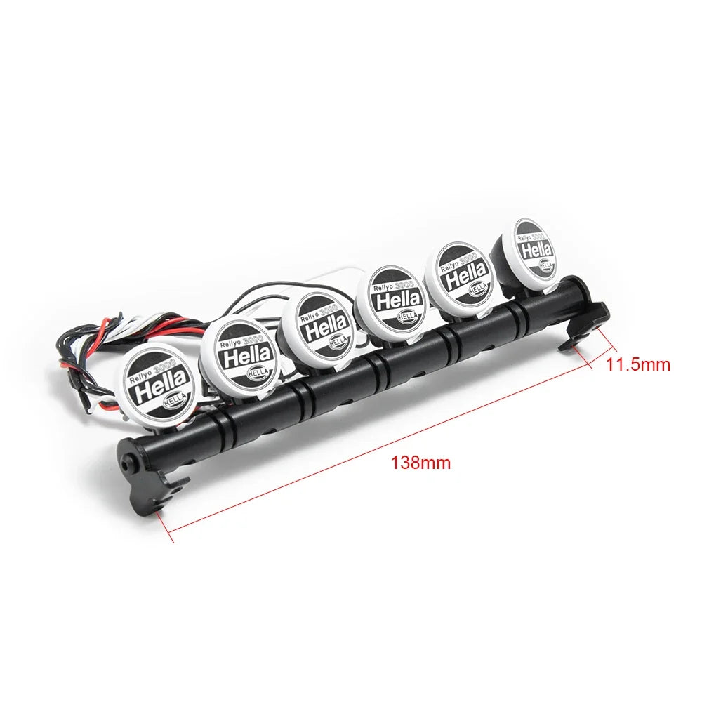 Barre de toit LED AXSPEED 4 / 5 / 6 feux pour TRX4 / SCX10 – vue complémentaire 9