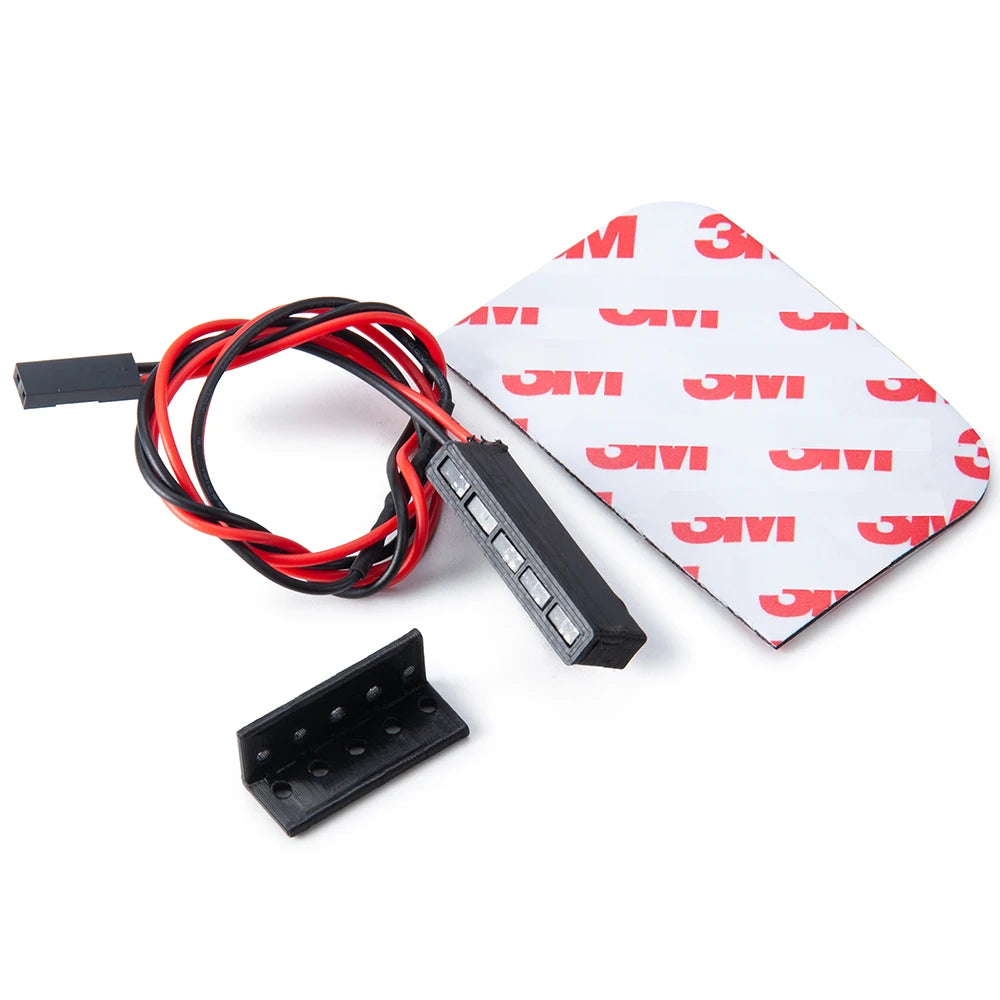 Barre LED clignotante AXSPEED 32 / 65 mm rouge ou jaune RC 1/10 – vue 2