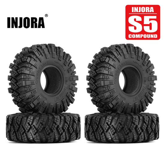 Lot de quatre pneus INJORA Kraken Claw S5 1.9 122 x 42 mm