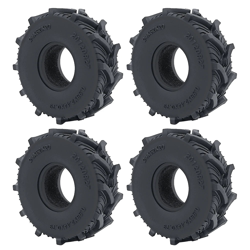 Lot de pneus YEAHRUN 1.0 pour micro crawler TRX4M SCX24