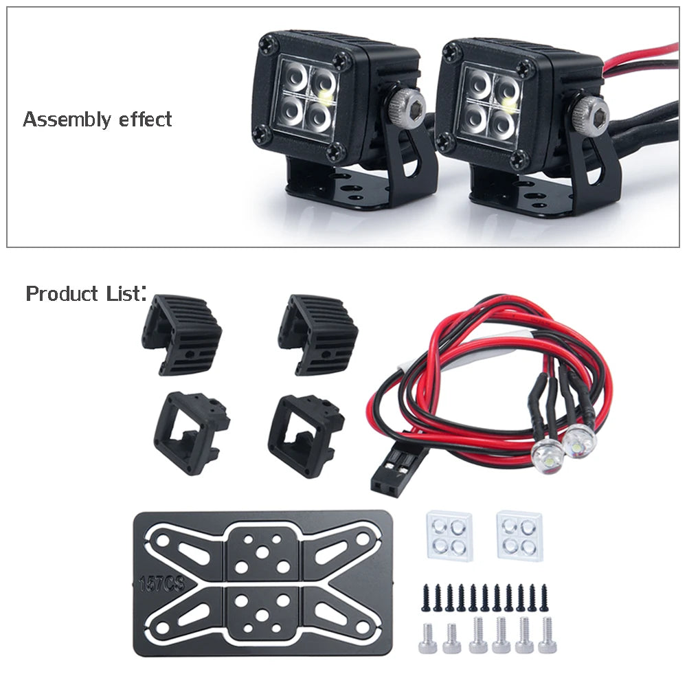 Spots LED latéraux AXSPEED de galerie TRX4 SCX10 Wraith – vue 22