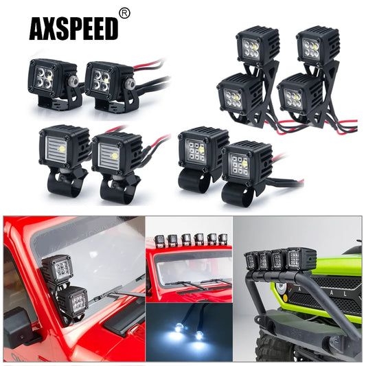 Spots LED latéraux AXSPEED de galerie pour TRX4 SCX10 et Wraith