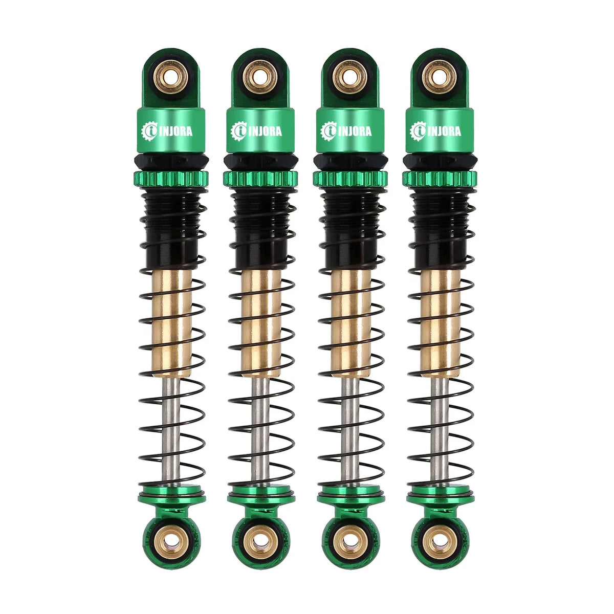 INJORA amortisseurs aluminium 43 mm pour crawler SCX24 1/24 – présentation