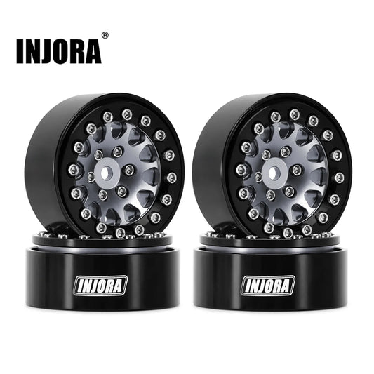 Jantes beadlock INJORA aluminium 1.3 pour crawler 1/18 et 1/24