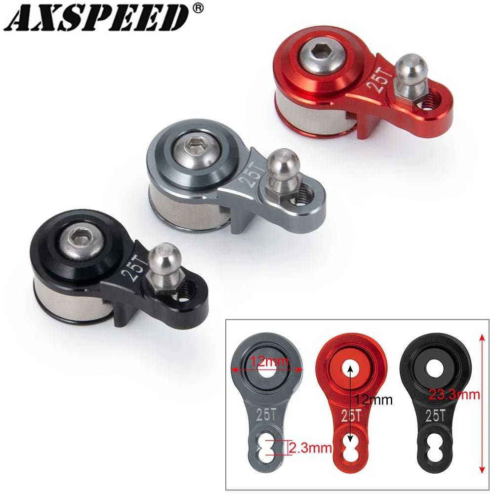 Servo Saver aluminium AXSPEED 25T réglable pour TRX4 et TT01