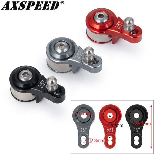 Servo Saver aluminium AXSPEED 25T réglable pour TRX4 et TT01