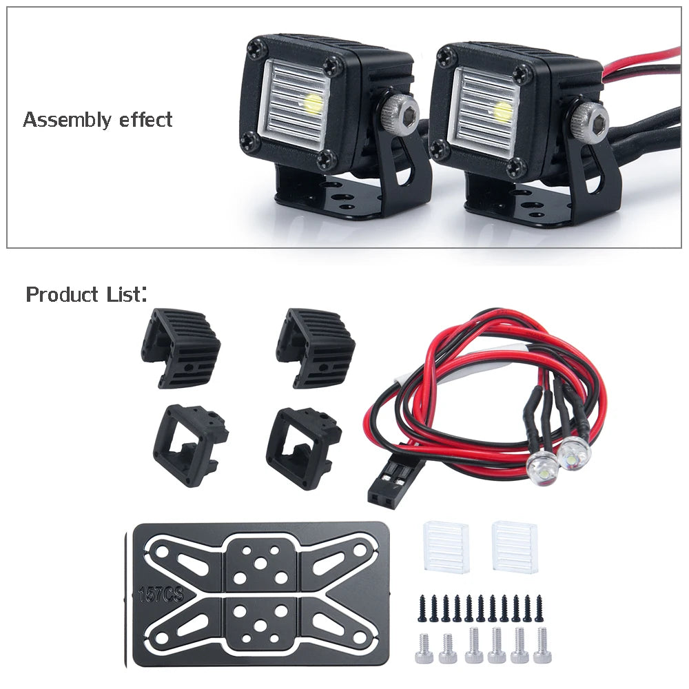 Spots LED latéraux AXSPEED de galerie TRX4 SCX10 Wraith – vue 23