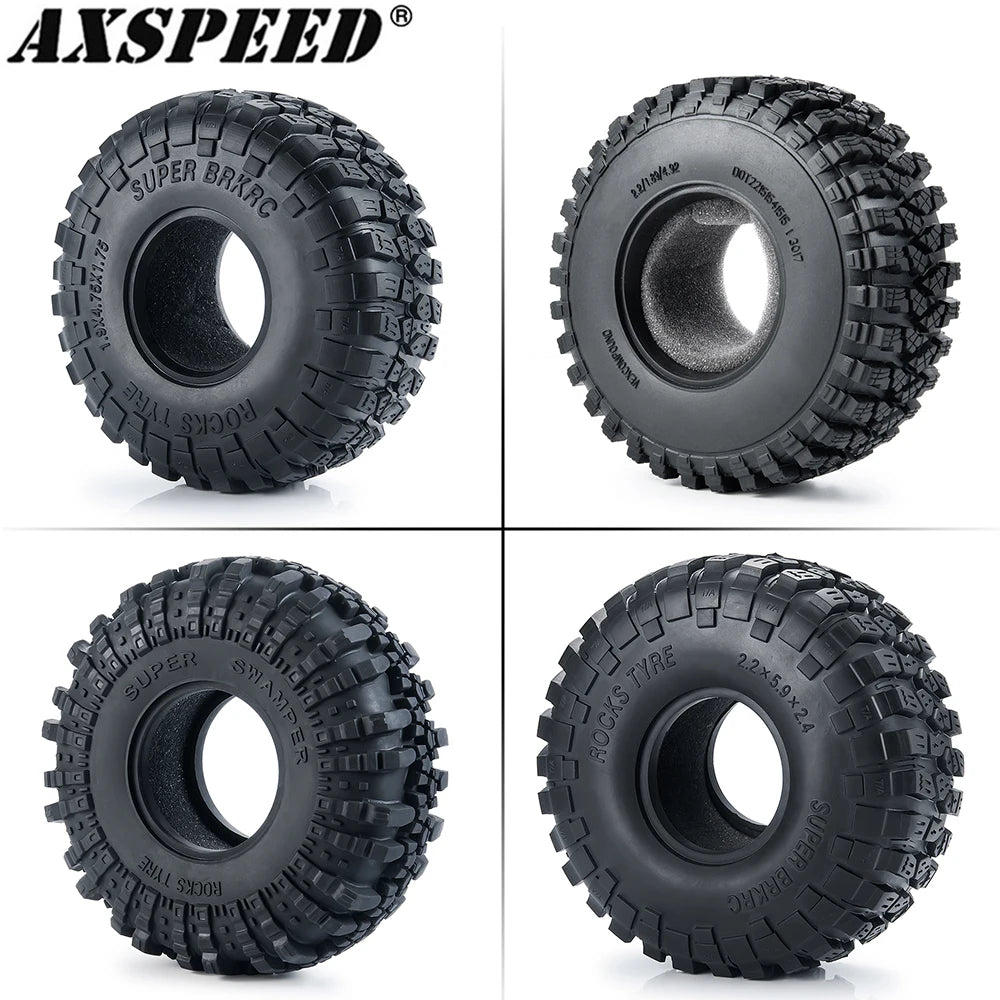Pneus crawler AXSPEED 1.9/2.2 de 120 à 150 mm – lot de 4