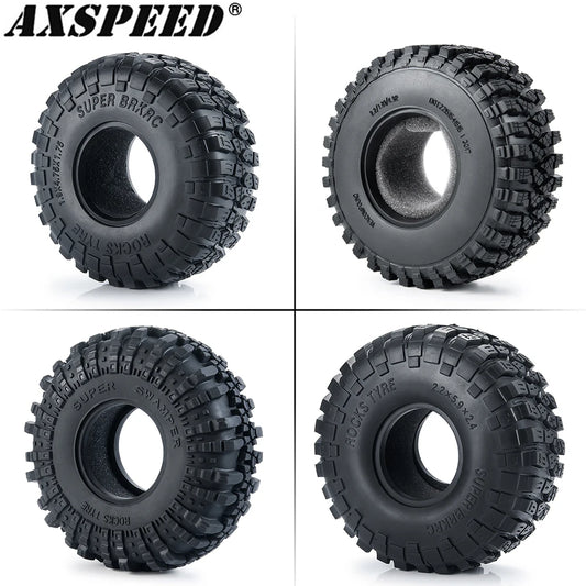 Pneus crawler AXSPEED 1.9/2.2 de 120 à 150 mm – lot de 4