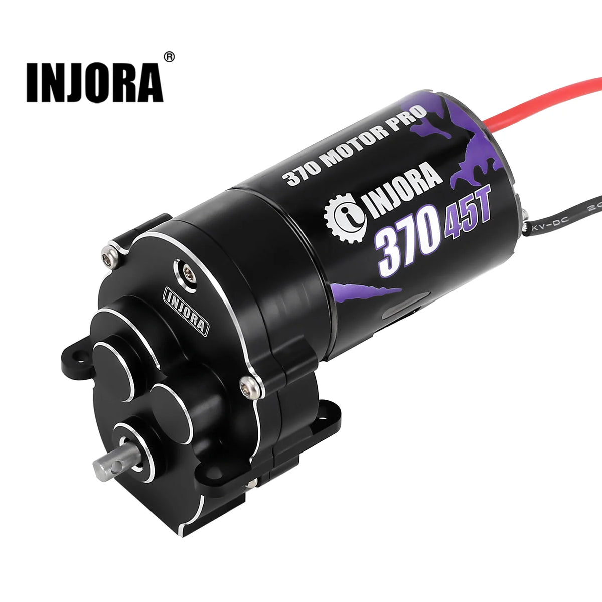 Transmission CNC INJORA avec moteur brushed 370 45T pour TRX4M 1/18