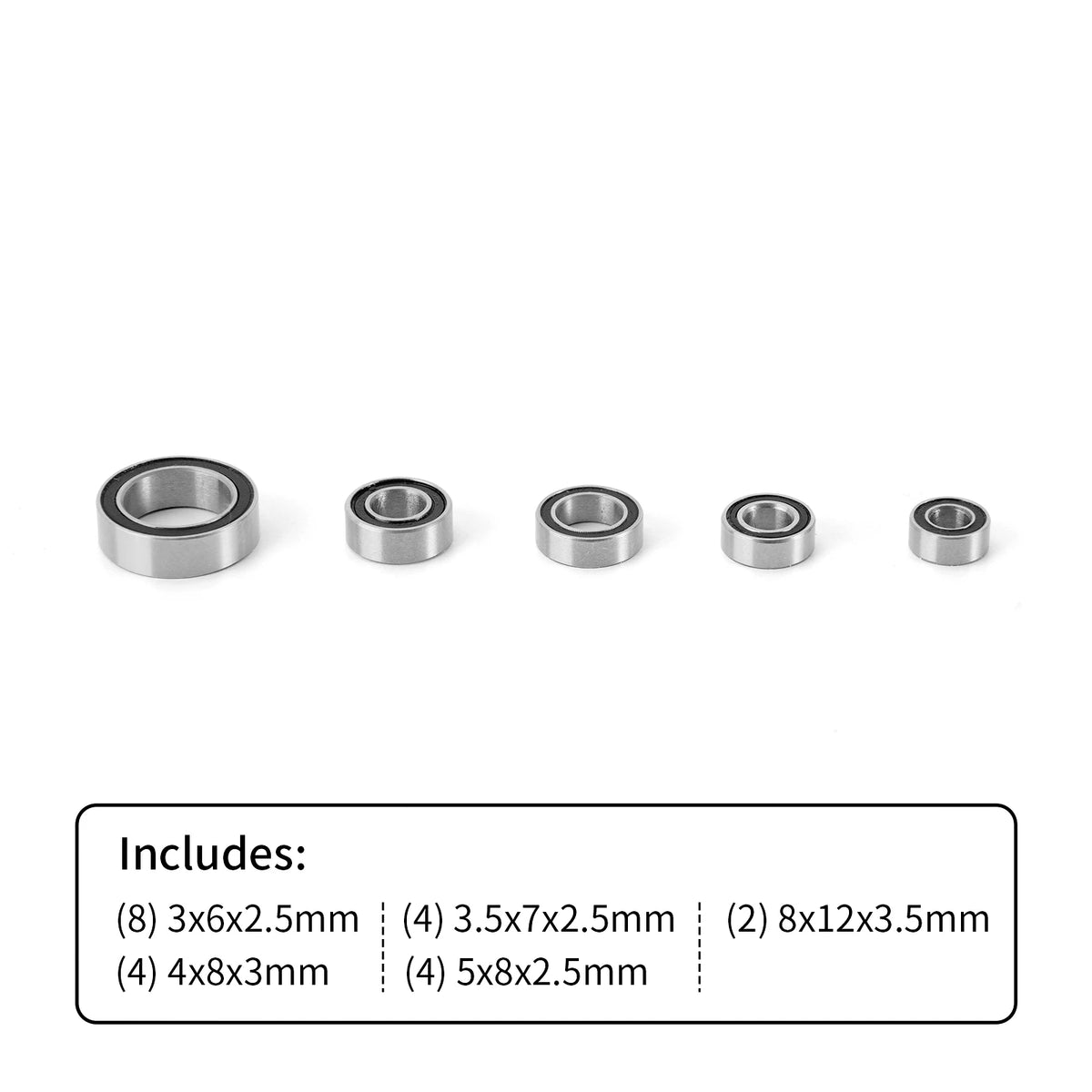 Kit 22 roulements étanches INJORA pour TRX4M – vue 2