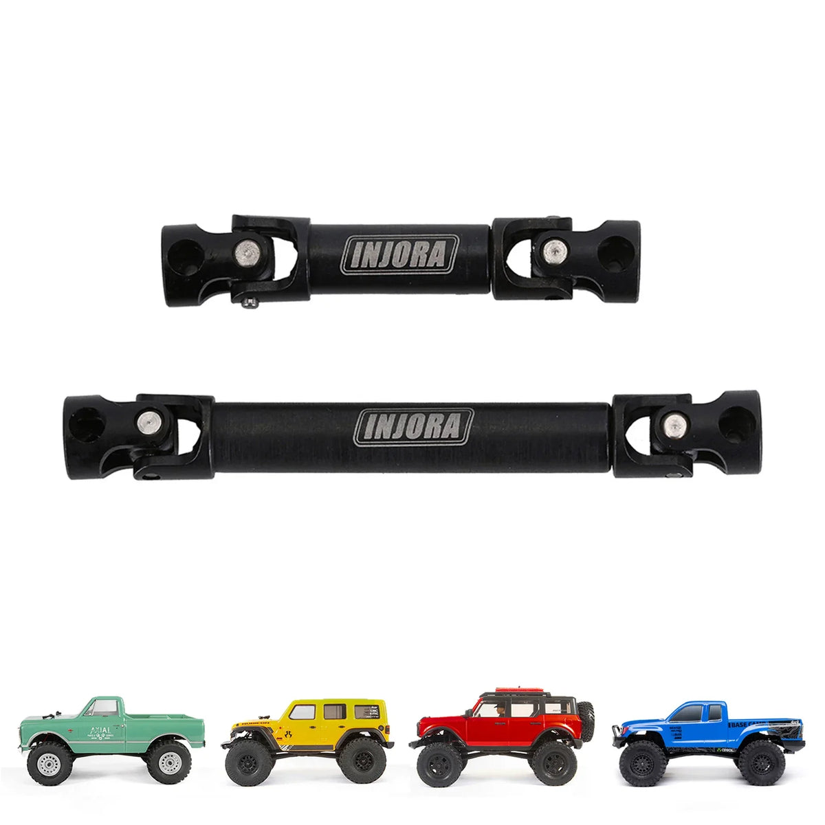 Arbres de transmission centraux inox INJORA pour Axial SCX24 – vue complémentaire